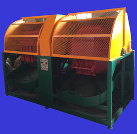 Industrial Barrel Polishing Machine , Rotating Barrel Surface finishing machines With two barrels