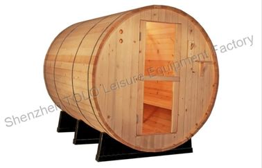 Electric Barrel Sauna Cabins Solid Wood For Outdoor / Indoor