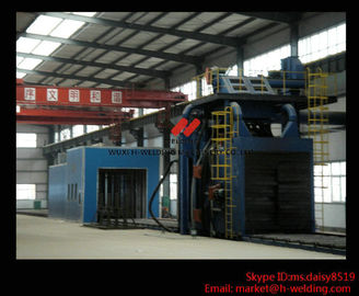 H beam Production Line Shot Blasting Machines for Rust Removing And Polishing of Surface