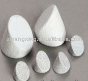 Mass finishing media chips , customized size ceramic media for fine polishing