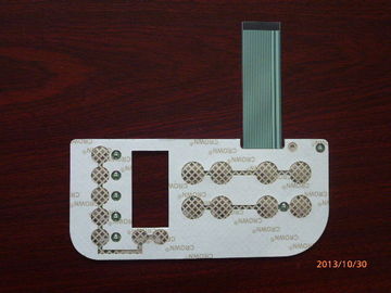 Dull Polish LED Membrane Switch With Clear Window ， 3M467 3M468 Adhesive