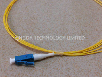 LC SM LSZH Optical Fiber Pigtail 900um White 1.5M UPC Polish , Single Mode Fiber Pigtails
