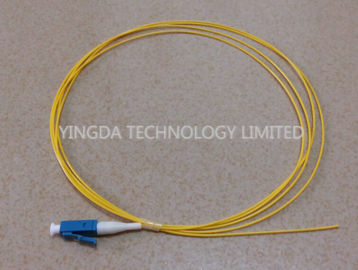 LC SM LSZH Optical Fiber Pigtail 900um White 1.5M UPC Polish , Single Mode Fiber Pigtails