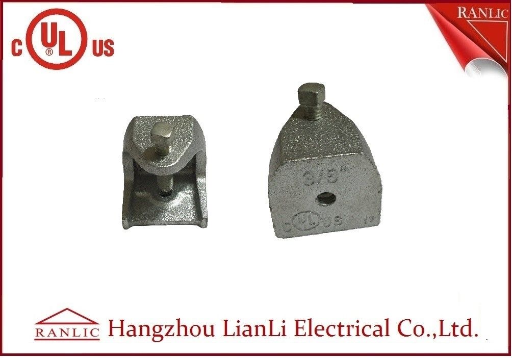 3/8" 1/2" Malleable Iron Beam Clamp WIth Square Head Screw / NPT Thread Rod Threads